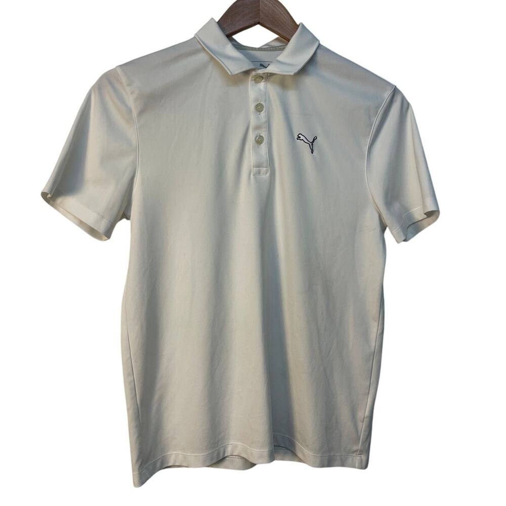 Puma Golf Boys Polo Shirt Color White Size L